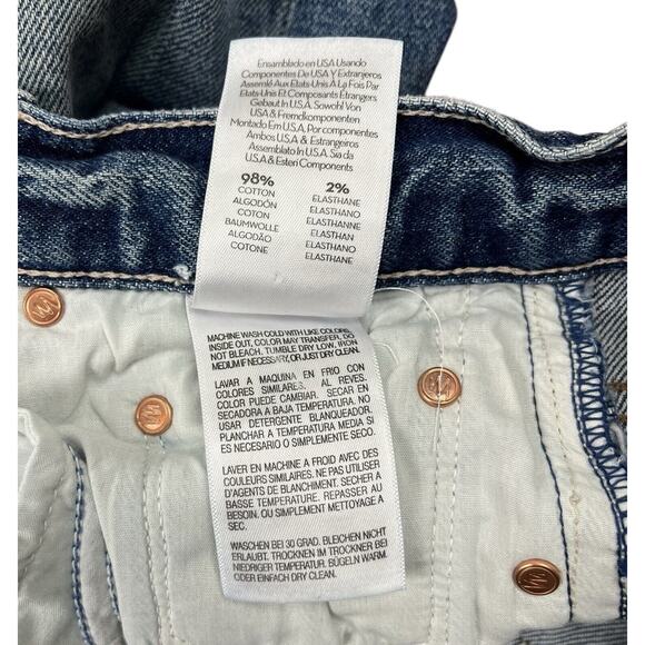 Mother Superior Denim Trickster Skimp Fray in Thrill Seeker Blue Jeans Size 25 - Picture 14 of 16